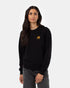 Tentree Women's TreeFleece Golden Spruce Forest Crew - Meteorite Black Gold Emb