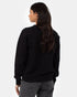 Tentree Women's TreeFleece Golden Spruce Forest Crew - Meteorite Black Gold Emb