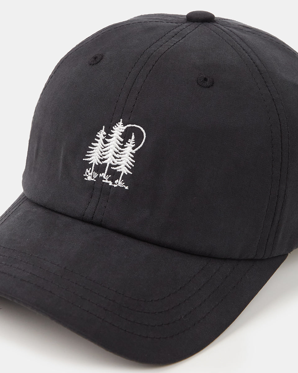 Tentree Golden Spruce Forest Peak Hat - Meteorite Black