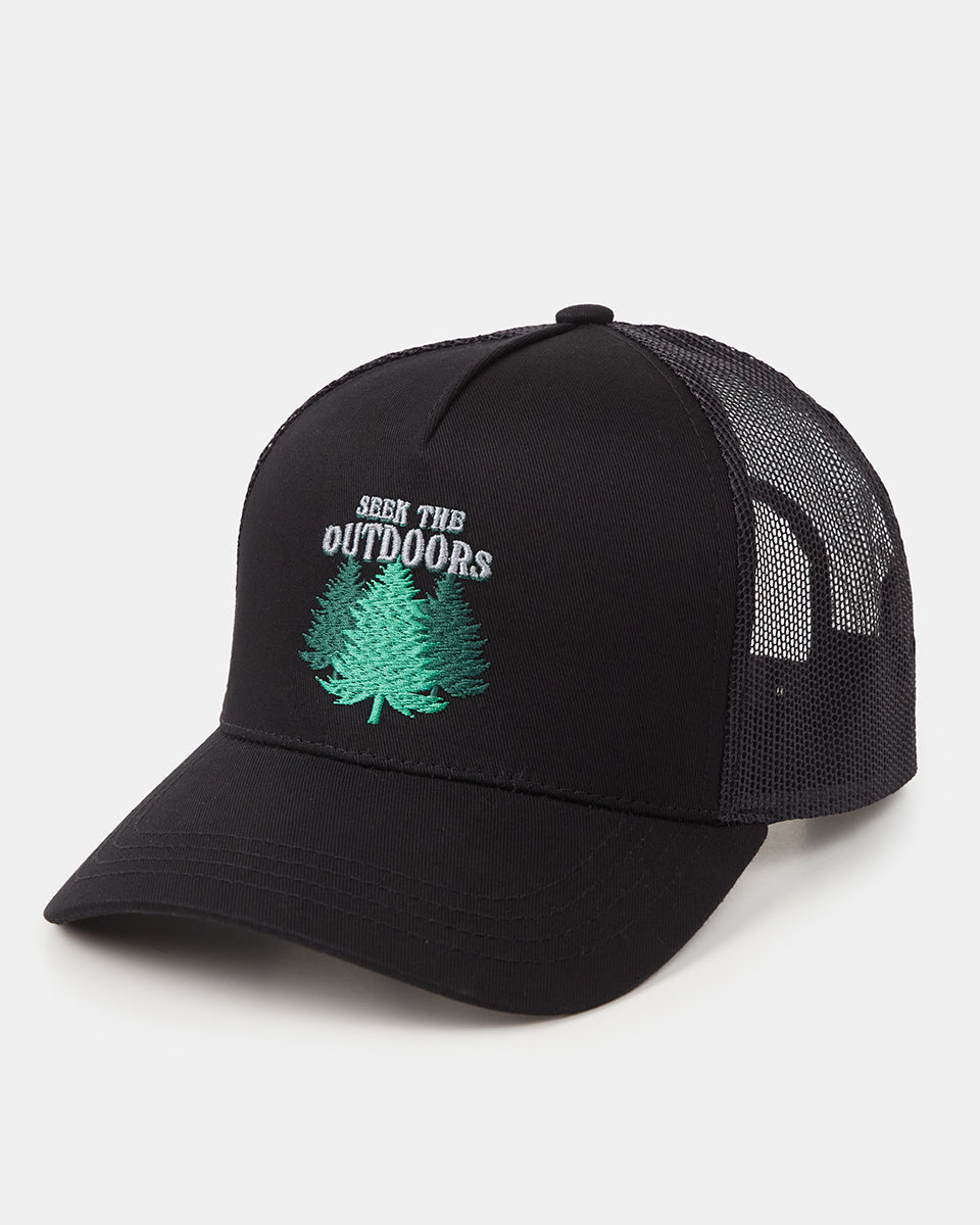 Tentree Seek the Outdoors Altitude Hat - Meteorite Black