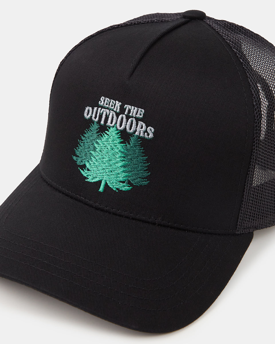 Tentree Seek the Outdoors Altitude Hat - Meteorite Black