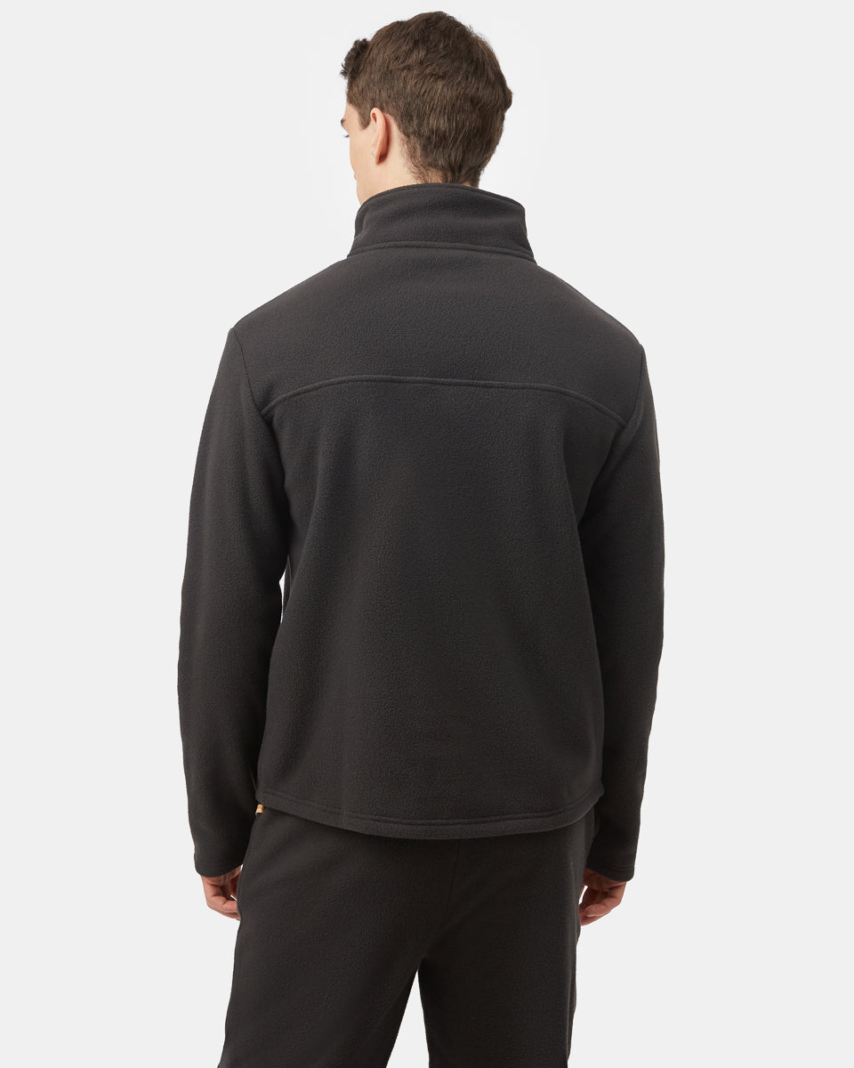 Tentree Men's Fleece 1/4 Zip - Meteorite Black