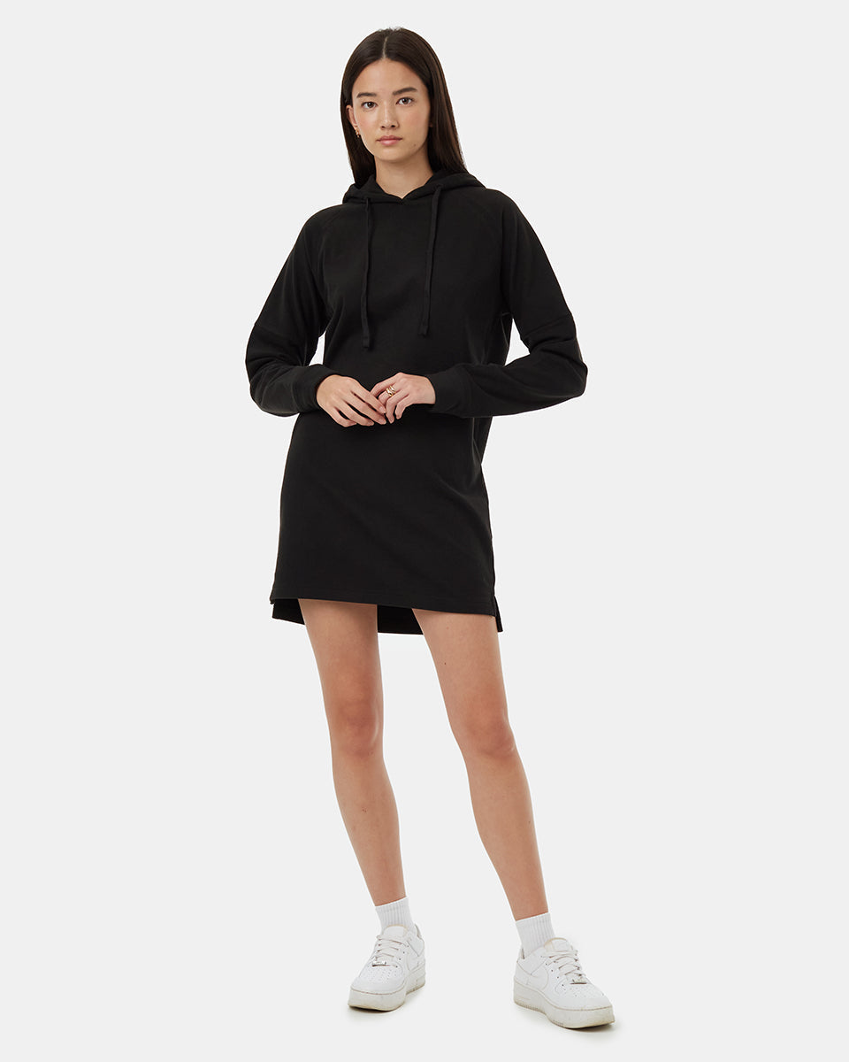 Tentree Women's Luxe Oversized Hoodie Dress - Meteorite Black