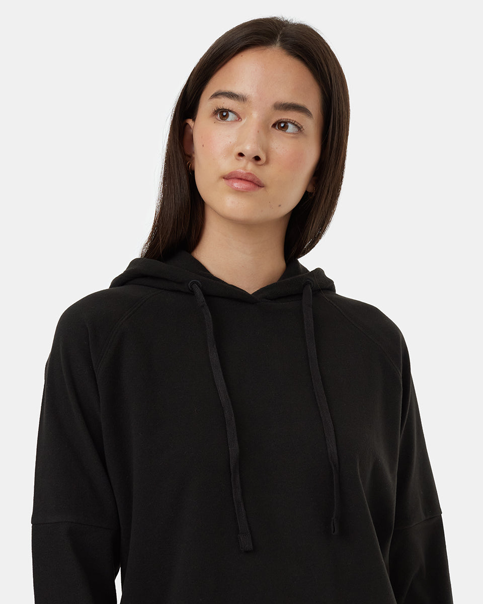 Tentree Women's Luxe Oversized Hoodie Dress - Meteorite Black