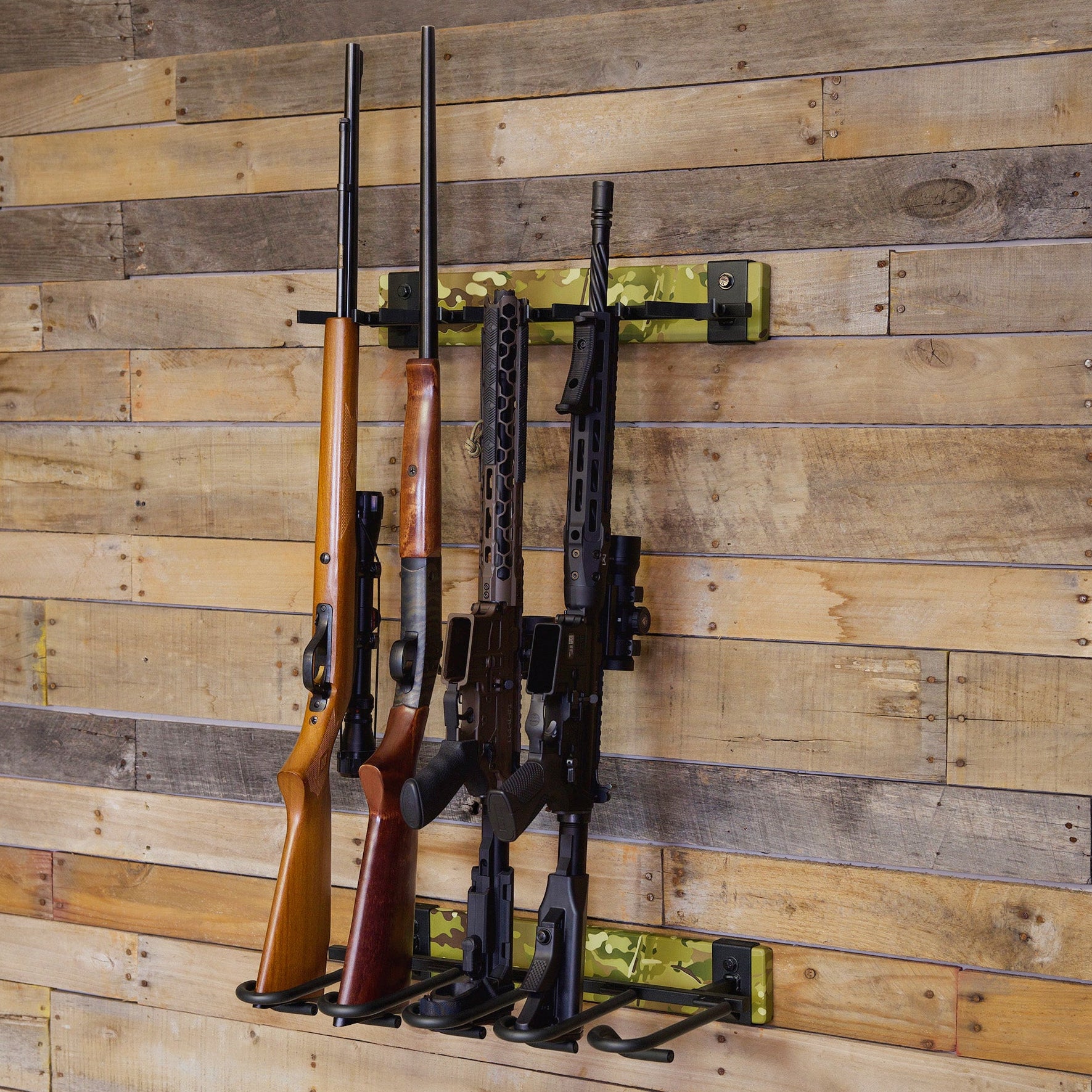 FORGE Firearm Rack | Wall Mount Display | 5 Slots | MultiCam - product view 1
