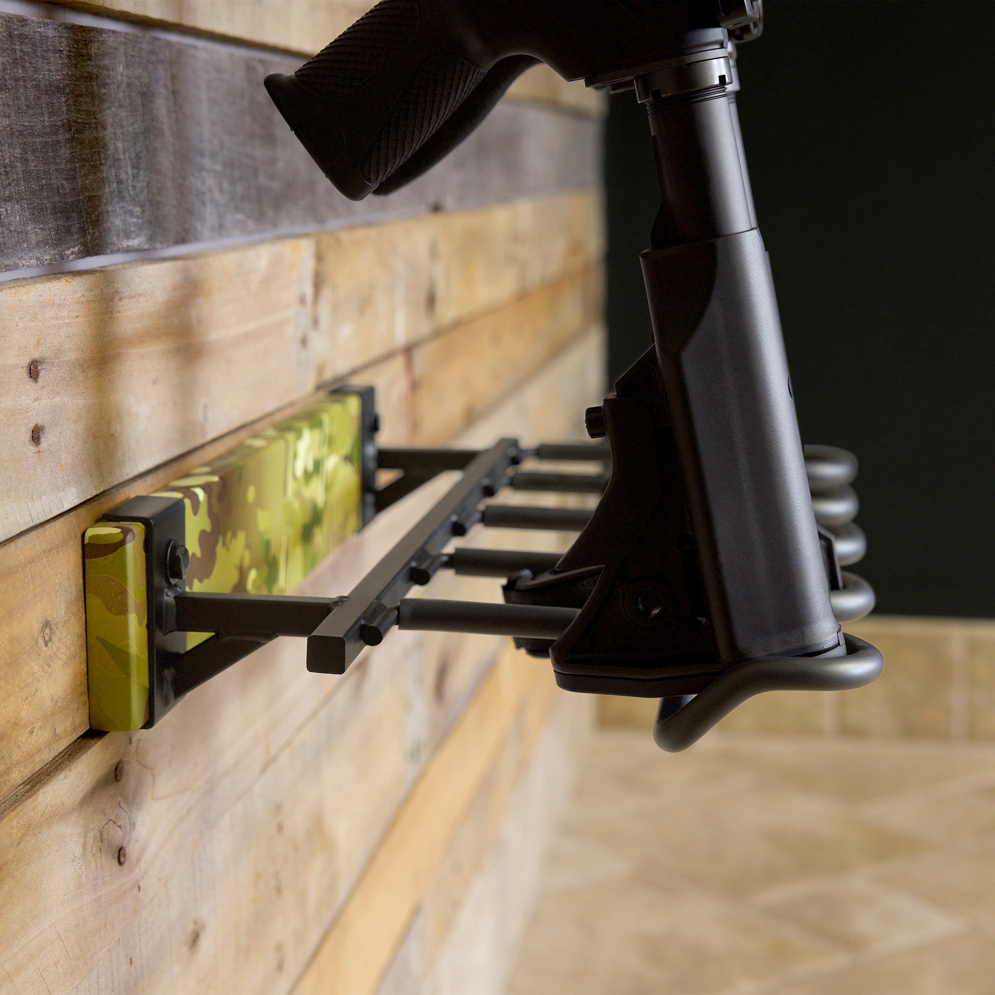 FORGE Firearm Rack | Wall Mount Display | 5 Slots | MultiCam - product view 2