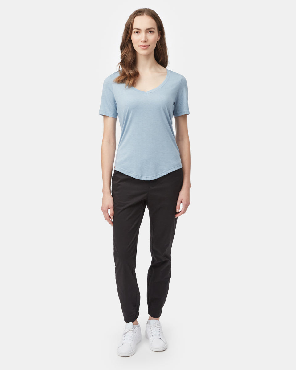 Tentree Women's TreeBlend Brackley T-Shirt - Sea Ice Heather