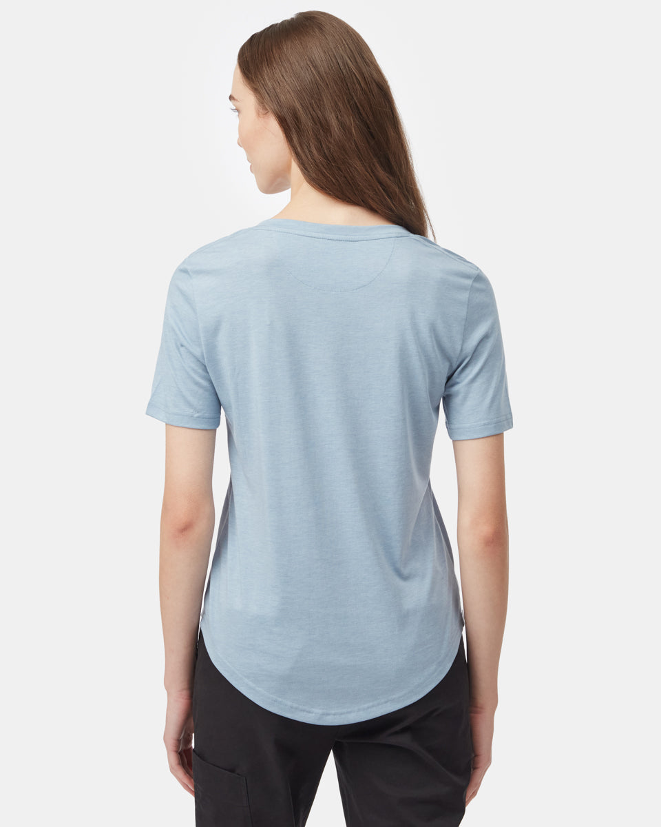 Tentree Women's TreeBlend Brackley T-Shirt - Sea Ice Heather