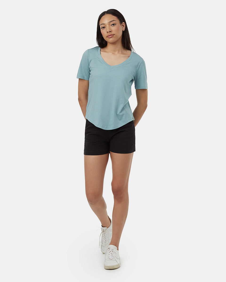 Tentree Women's TreeBlend Brackley T-Shirt - Tourmaline Blue Heather