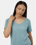 Tentree Women's TreeBlend Brackley T-Shirt - Tourmaline Blue Heather