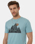 Tentree Men's Peak T-Shirt - Tourmaline Blue Meteorite Black