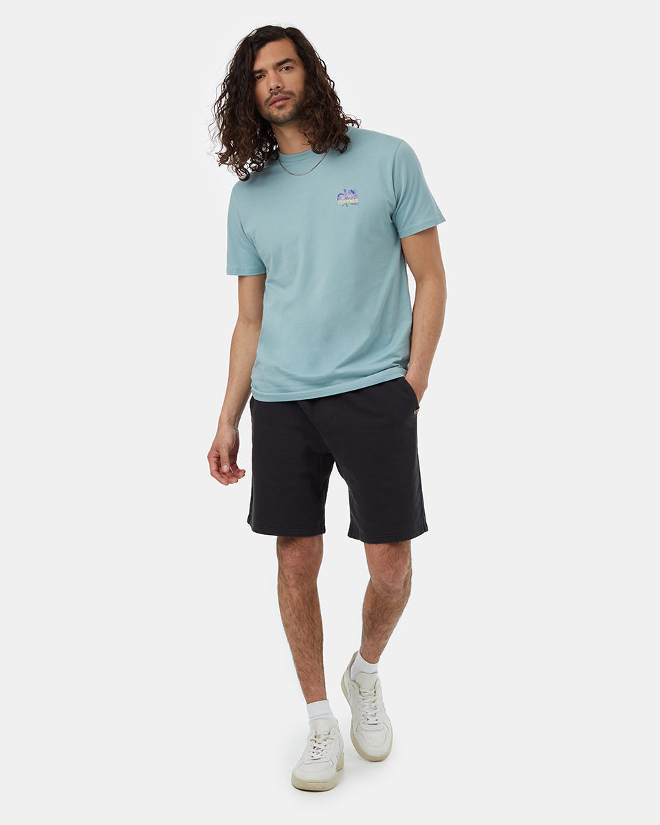 Tentree Men's Natural Energy Flow T-Shirt - Tourmaline Blue Aurora