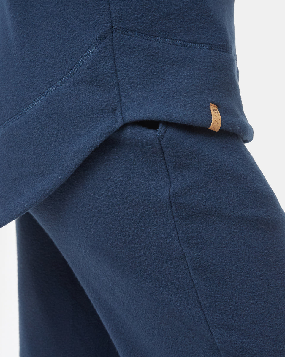 Tentree Women's Luxe Cowl Fleece - Dress Blue
