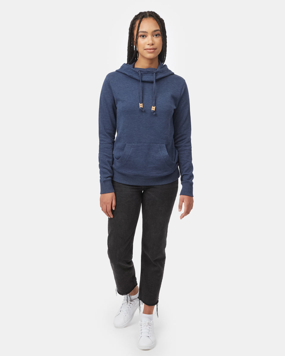 Tentree Women's TreeFleece Banshee Hoodie - Dress Blue