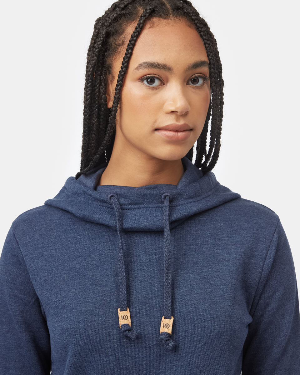 Tentree Women's TreeFleece Banshee Hoodie - Dress Blue