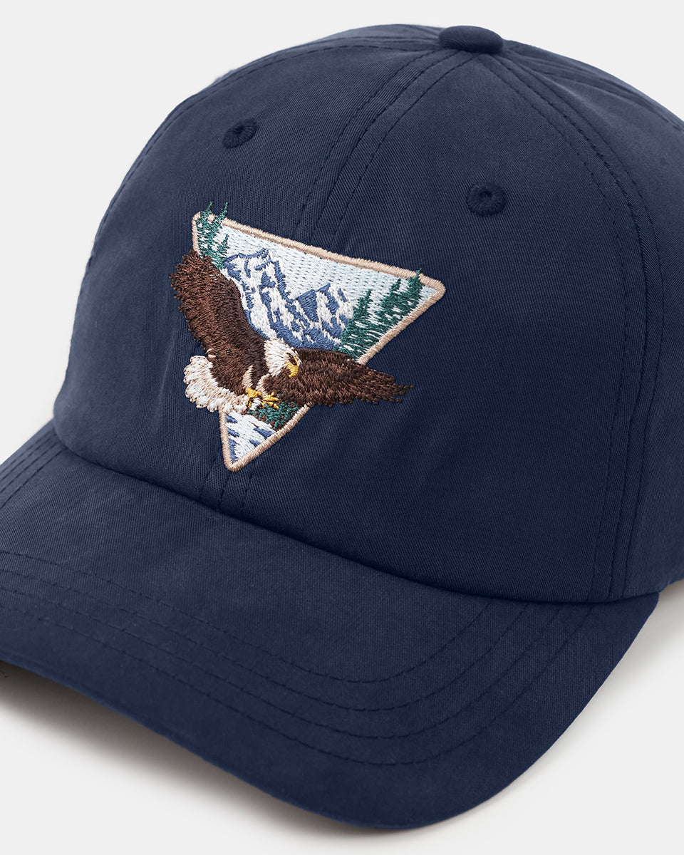 Tentree Cabin Crest Peak Hat - Dress Blue