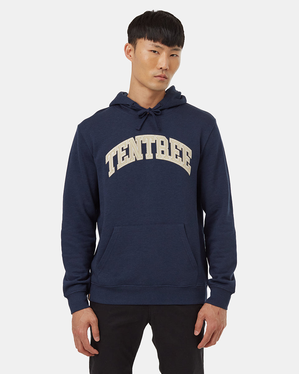 Tentree Men's Arch Hoodie - Dress Blue