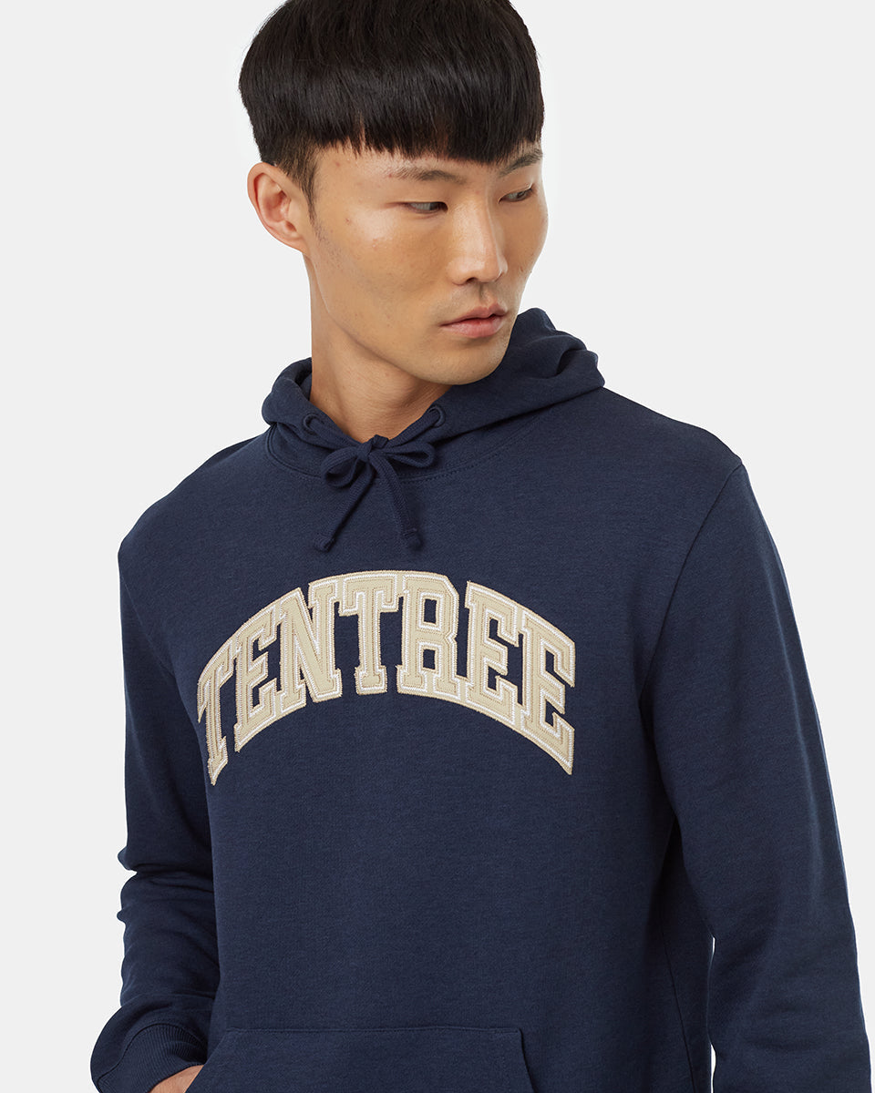 Tentree Men's Arch Hoodie - Dress Blue