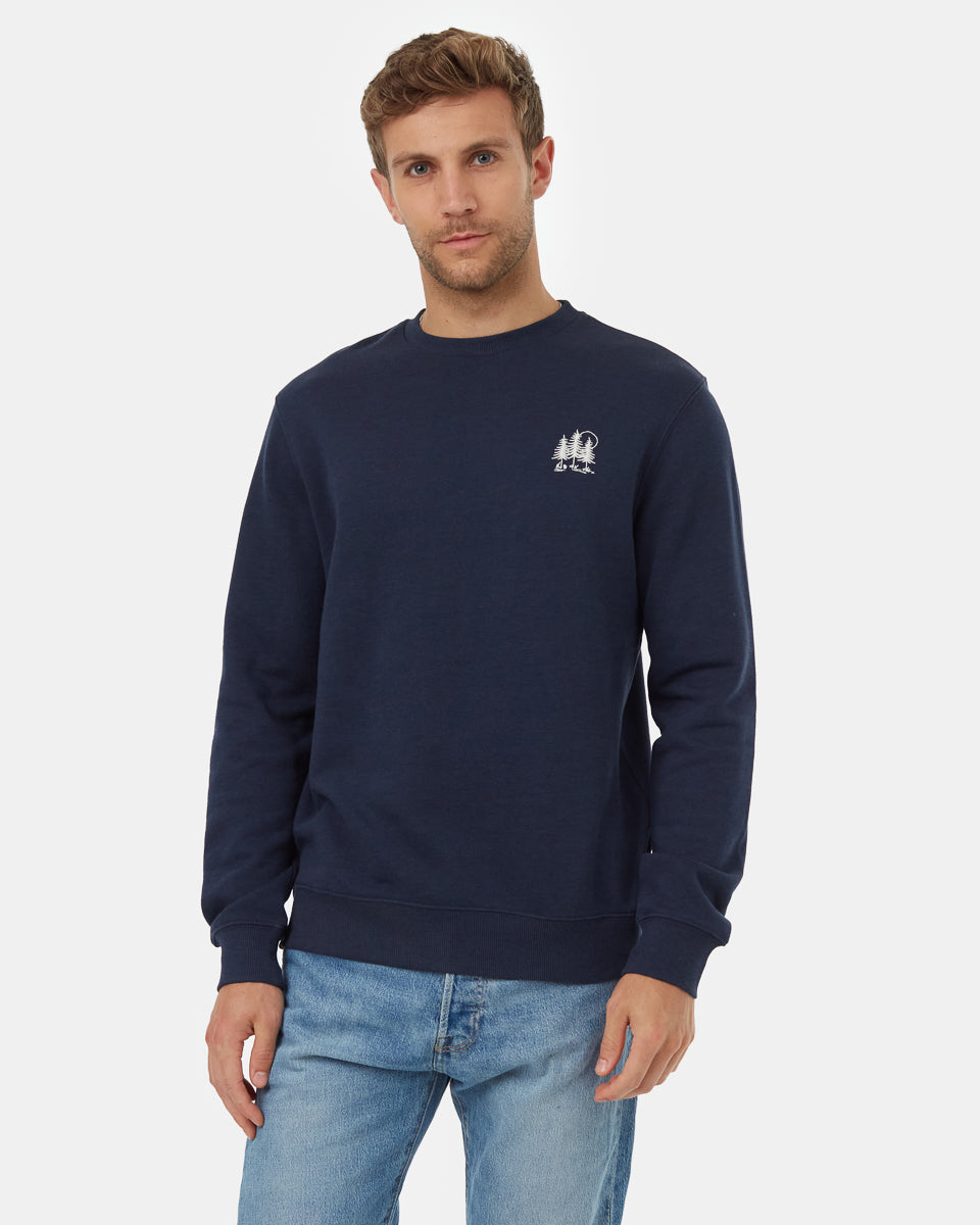 Tentree Men's Golden Spruce Forest Crew - Dress Blue