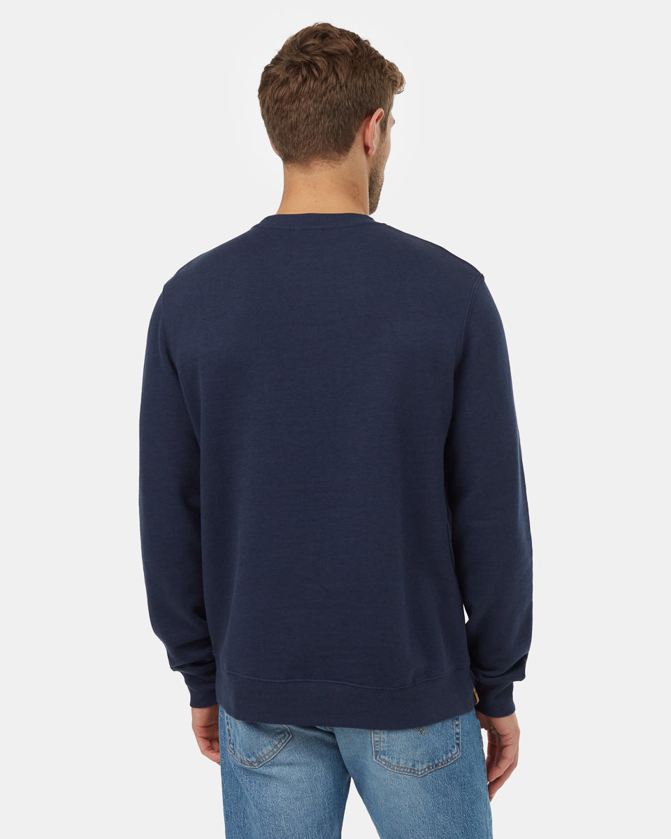Tentree Men's Golden Spruce Forest Crew - Dress Blue