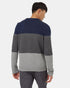 Tentree Men's Highline Blocked Crew Sweater - Dress Blue Dark Grey Heather Grey Heather