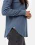 Tentree Women's TreeWaffle Crew Longsleeve - Vintage Blue