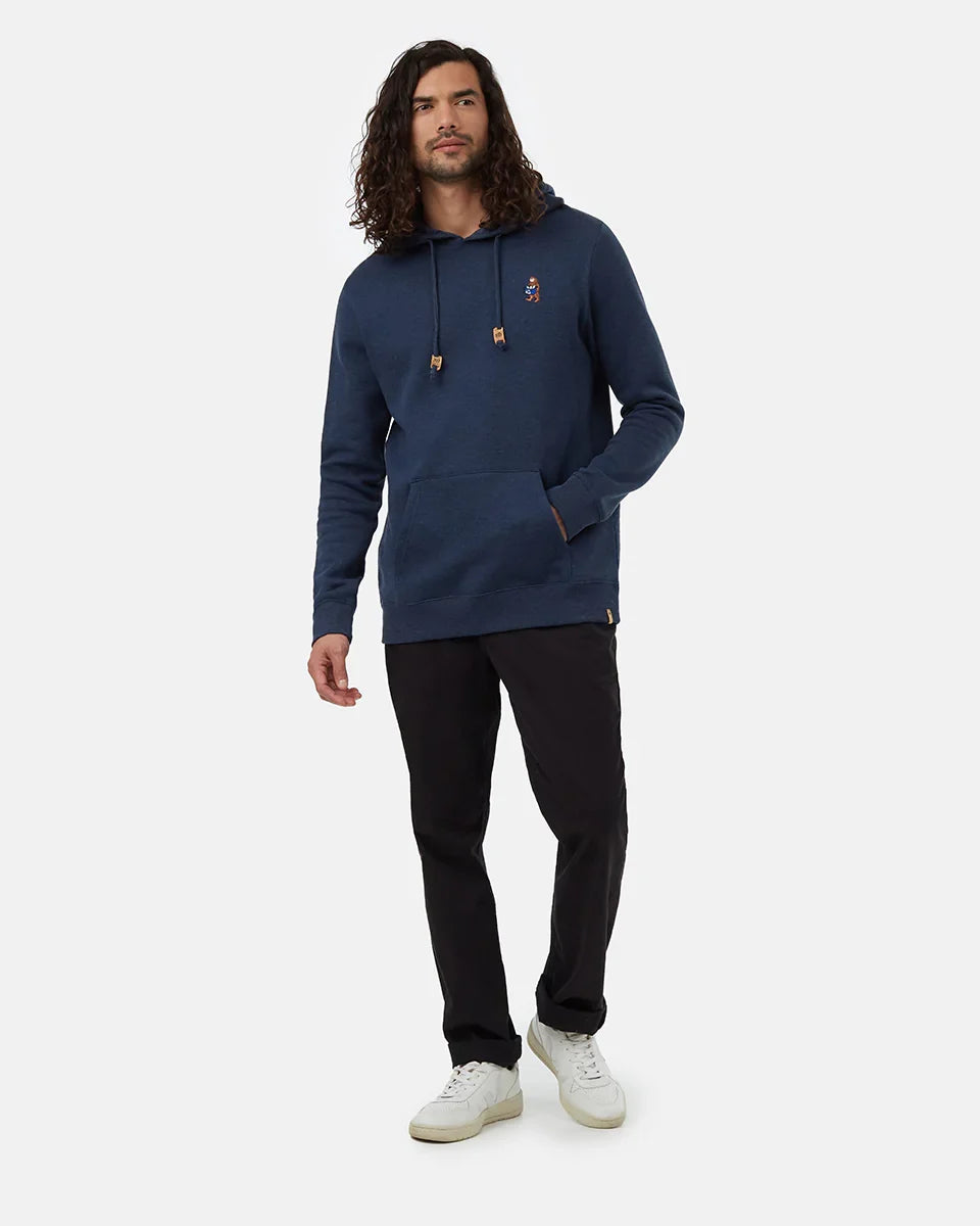 Tentree Men's Sasquatch Hoodie - Dress Blue Heather Rubber