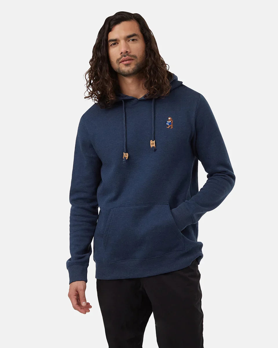 Tentree Men's Sasquatch Hoodie - Dress Blue Heather Rubber