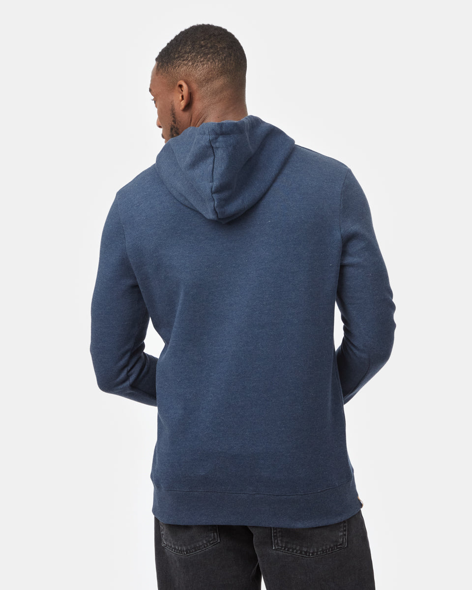 Tentree Men's Forest Ten Hoodie - Dress Blue Heather