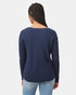 Tentree Women's Highline V-Neck Sweater - Dress Blue