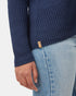 Tentree Women's Highline V-Neck Sweater - Dress Blue