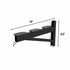 1' x 4' DIY Wall Shelf Brackets | Heavy Duty Garage Wall Shelves - product view 6