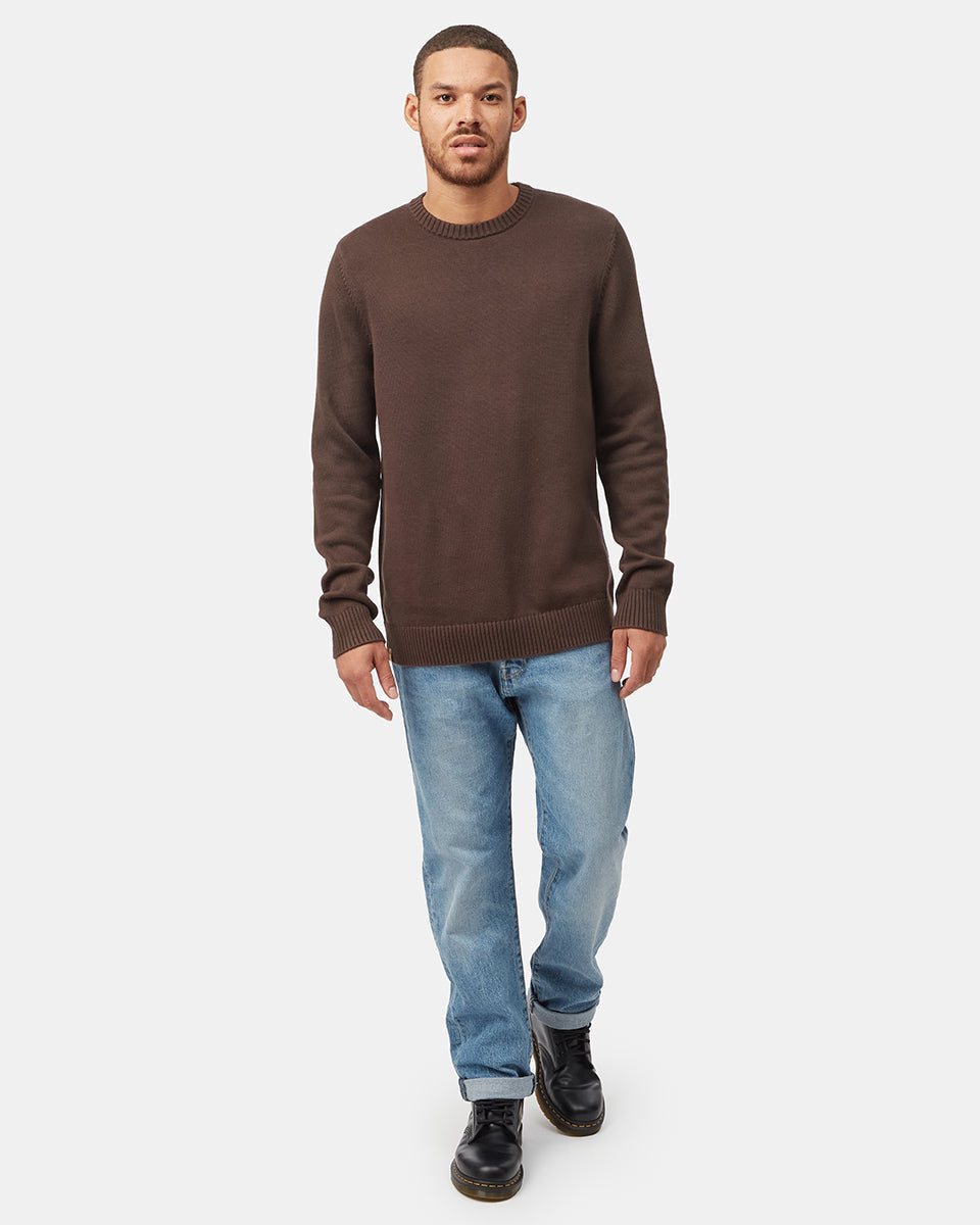 Tentree Men's Highline Crew Sweater - Dark Oak