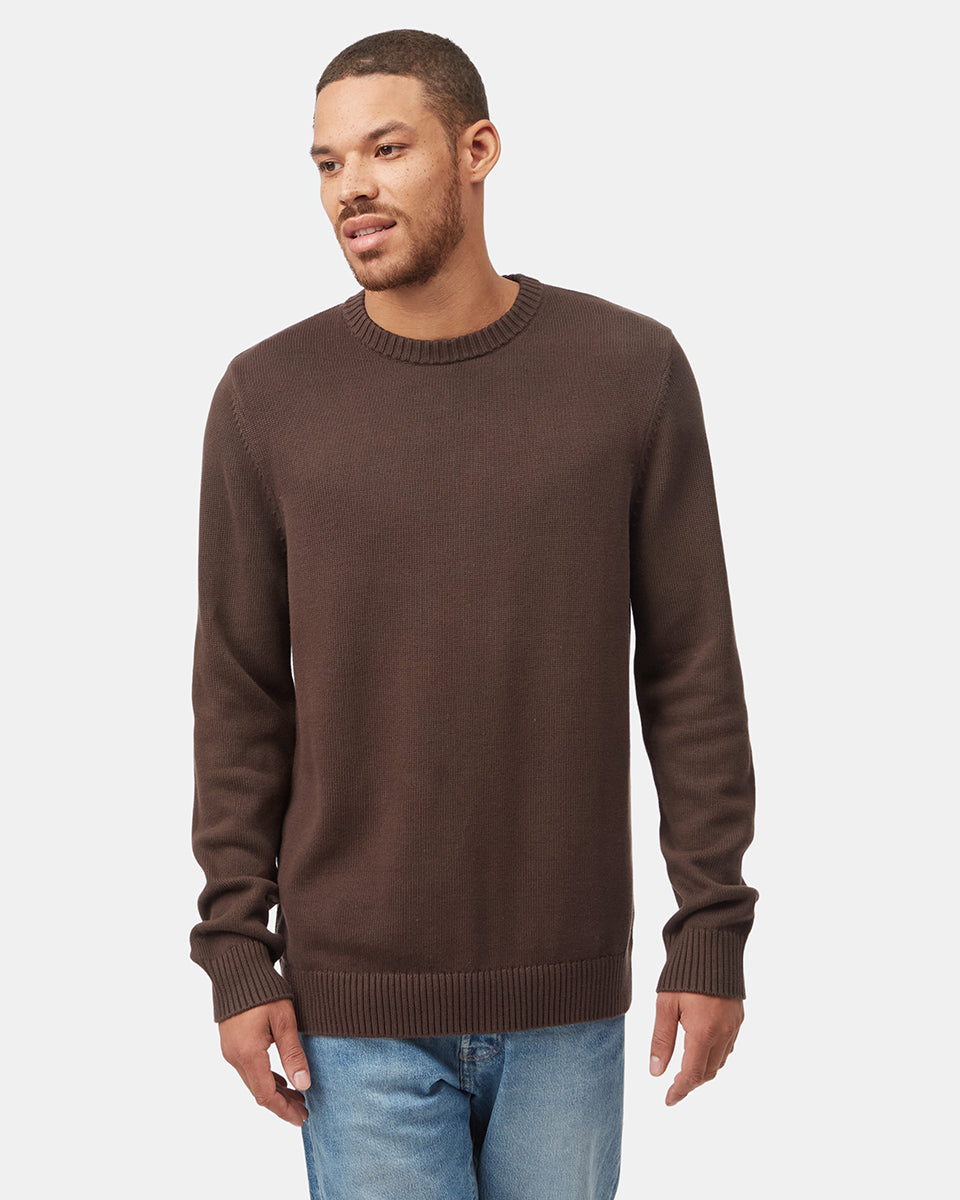 Tentree Men's Highline Crew Sweater - Dark Oak