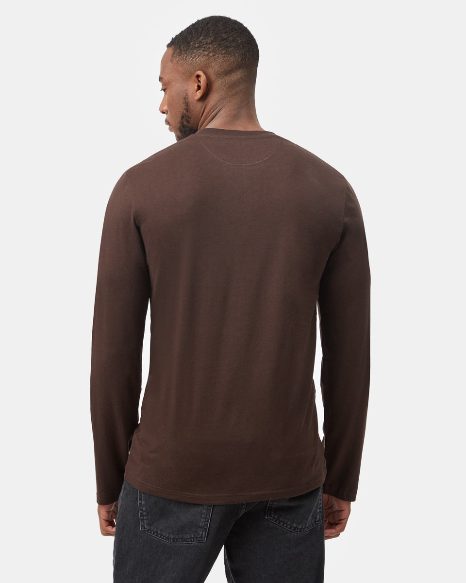 Tentree Men's TreeBlend Baker Longsleeve - Dark Oak