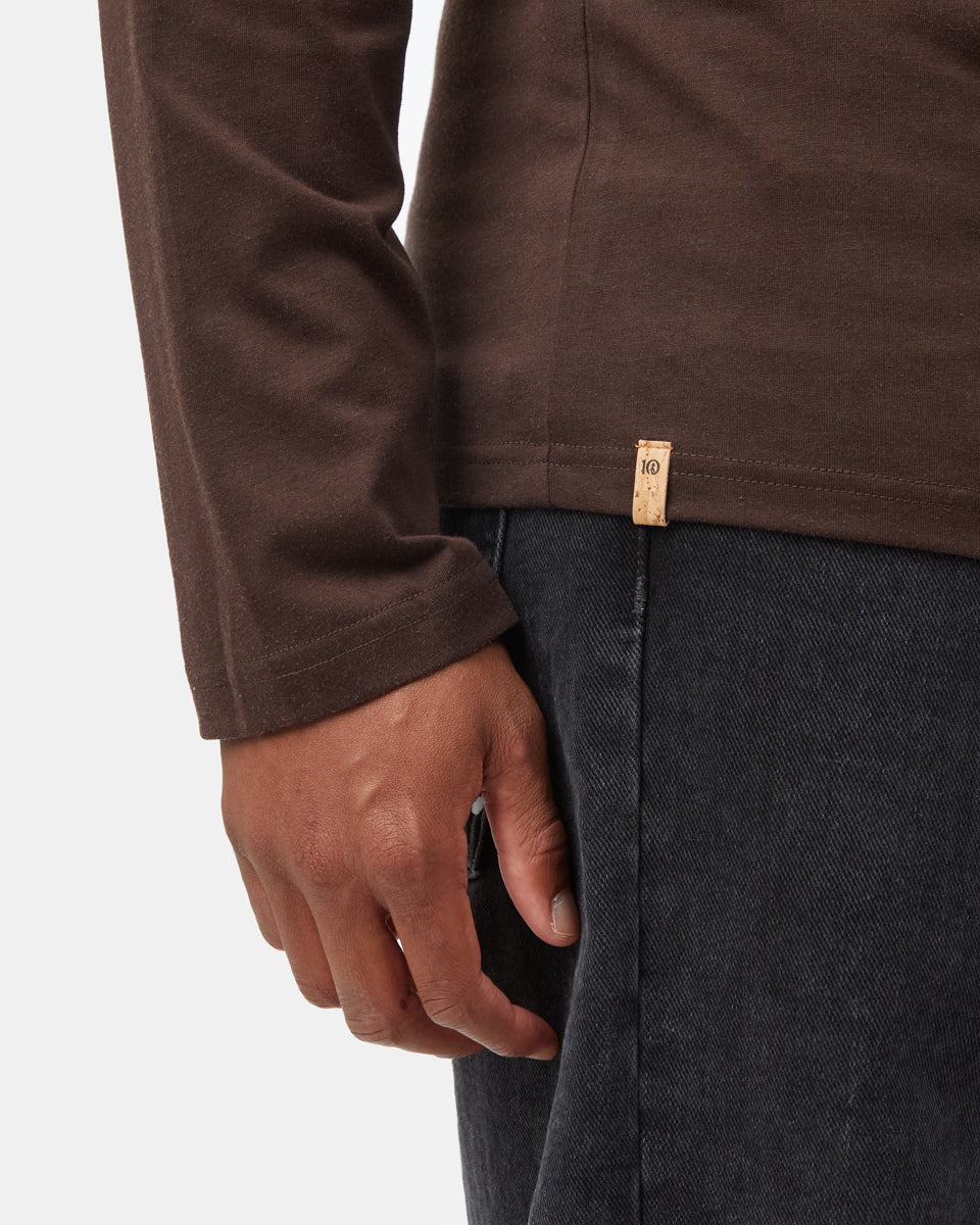 Tentree Men's TreeBlend Baker Longsleeve - Dark Oak
