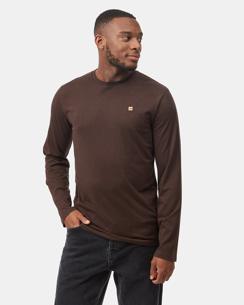 Tentree Men's TreeBlend Baker Longsleeve - Dark Oak