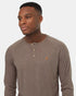 Tentree Men's TreeBlend Baker Henley Longsleeve - Falcon Heather