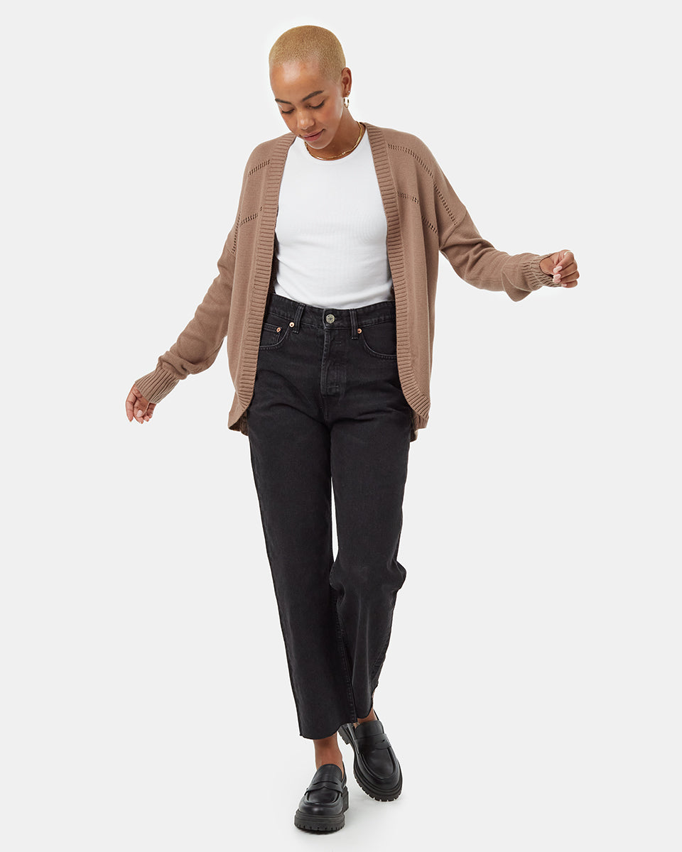Tentree Women's Anoba Cardigan - Pine Bark
