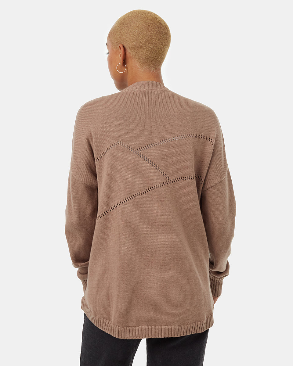 Tentree Women's Anoba Cardigan - Pine Bark