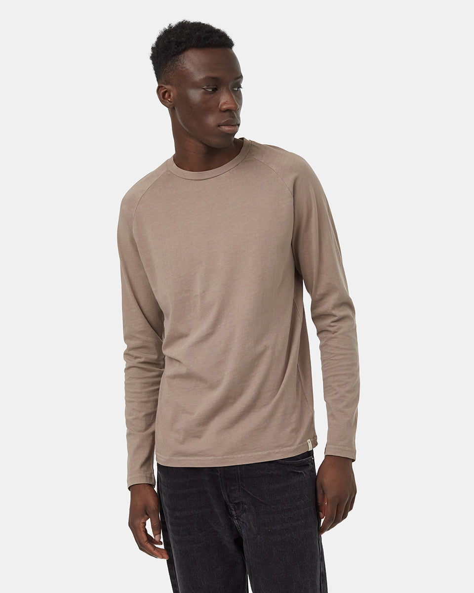 Tentree Men's Regenerative Cotton Raglan Longsleeve - Falcon