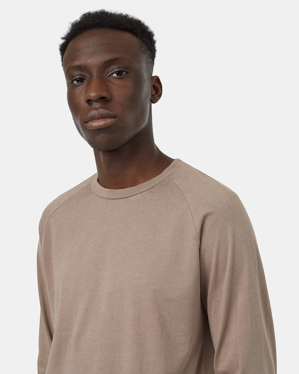 Tentree Men's Regenerative Cotton Raglan Longsleeve - Falcon