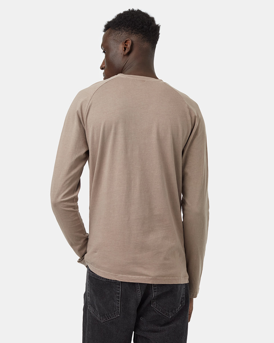 Tentree Men's Regenerative Cotton Raglan Longsleeve - Falcon