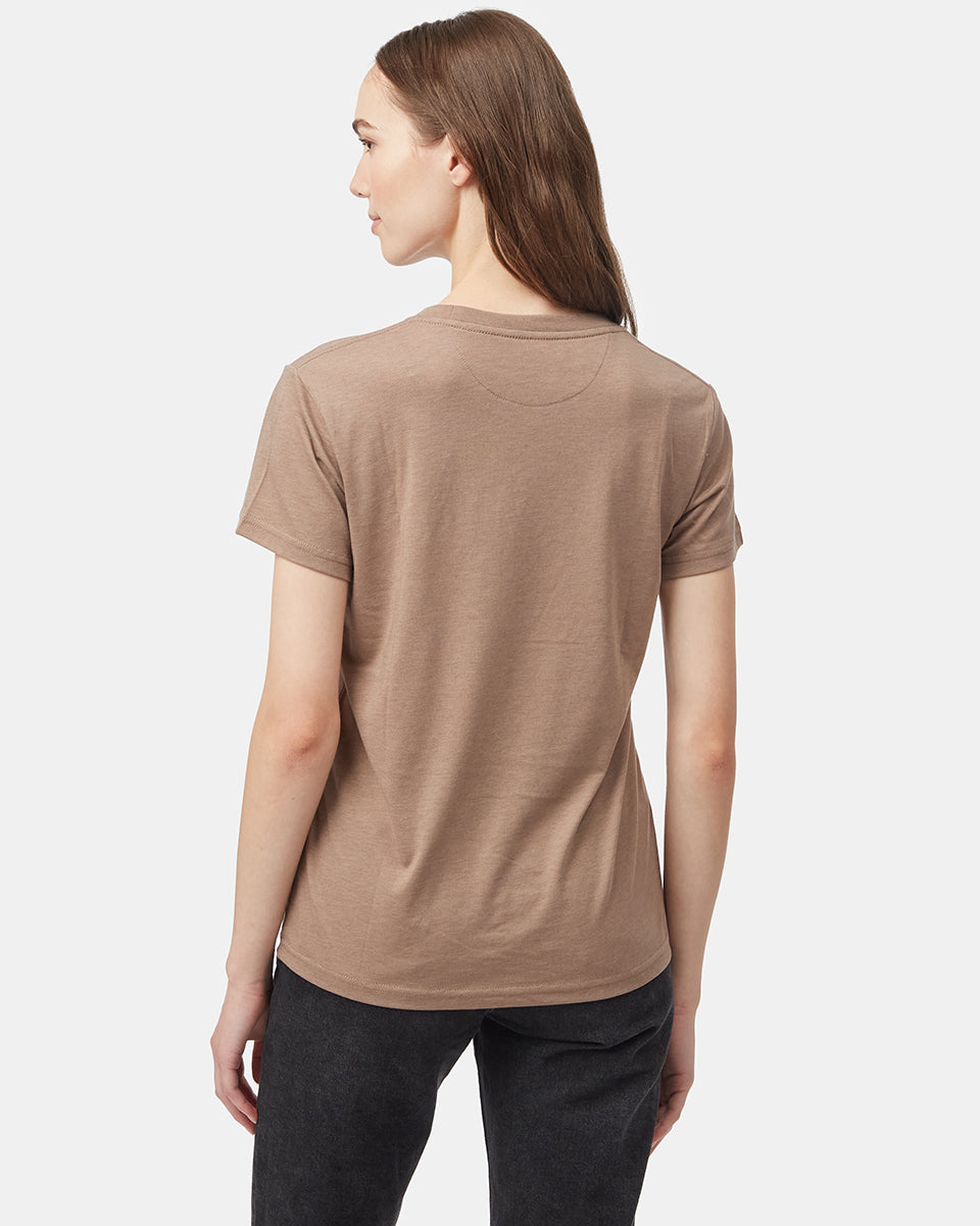 Tentree Women's Peru Embroidered Llama T-Shirt - Pine Bark