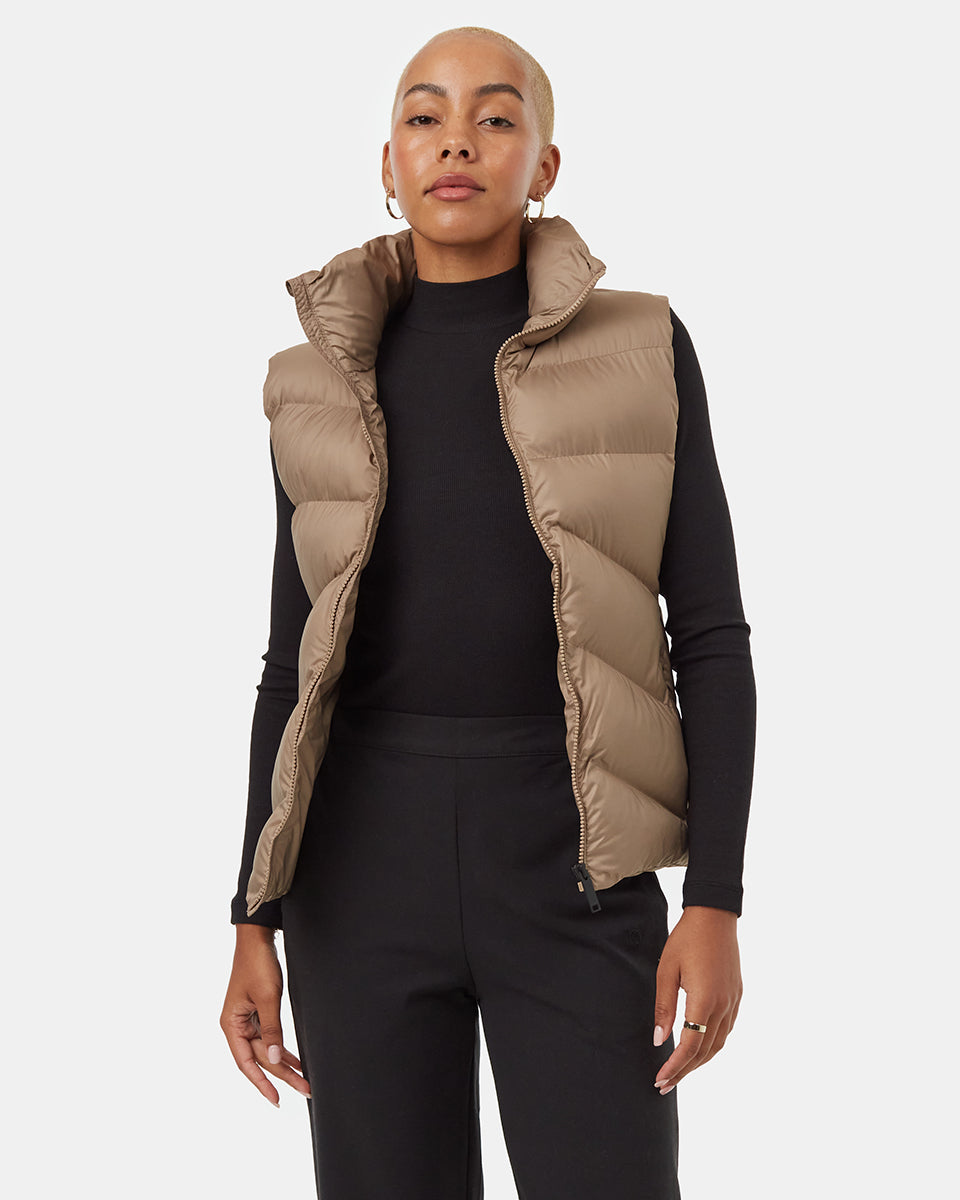 Tentree Women's Boulder Vest - Pine Bark