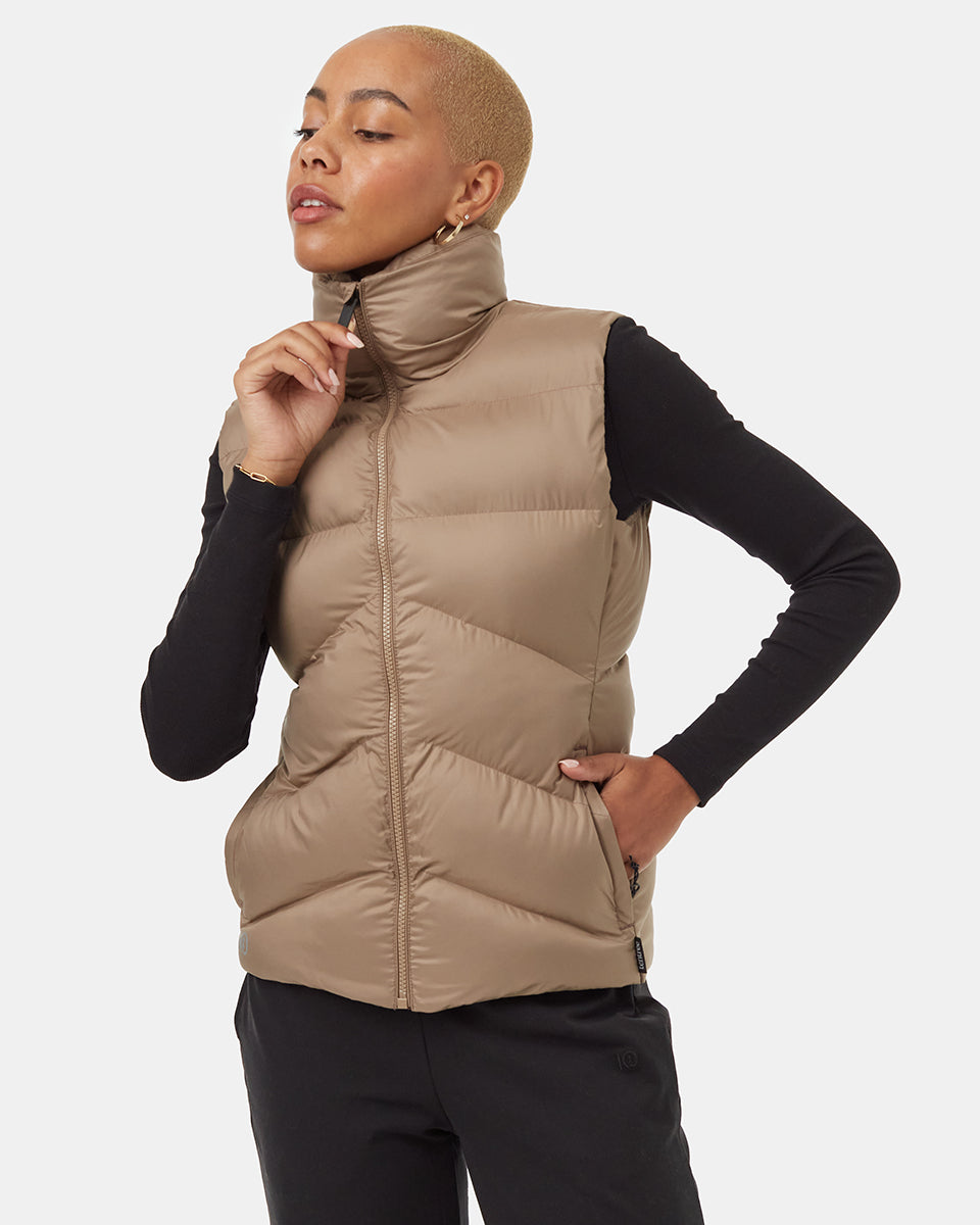 Tentree Women's Boulder Vest - Pine Bark