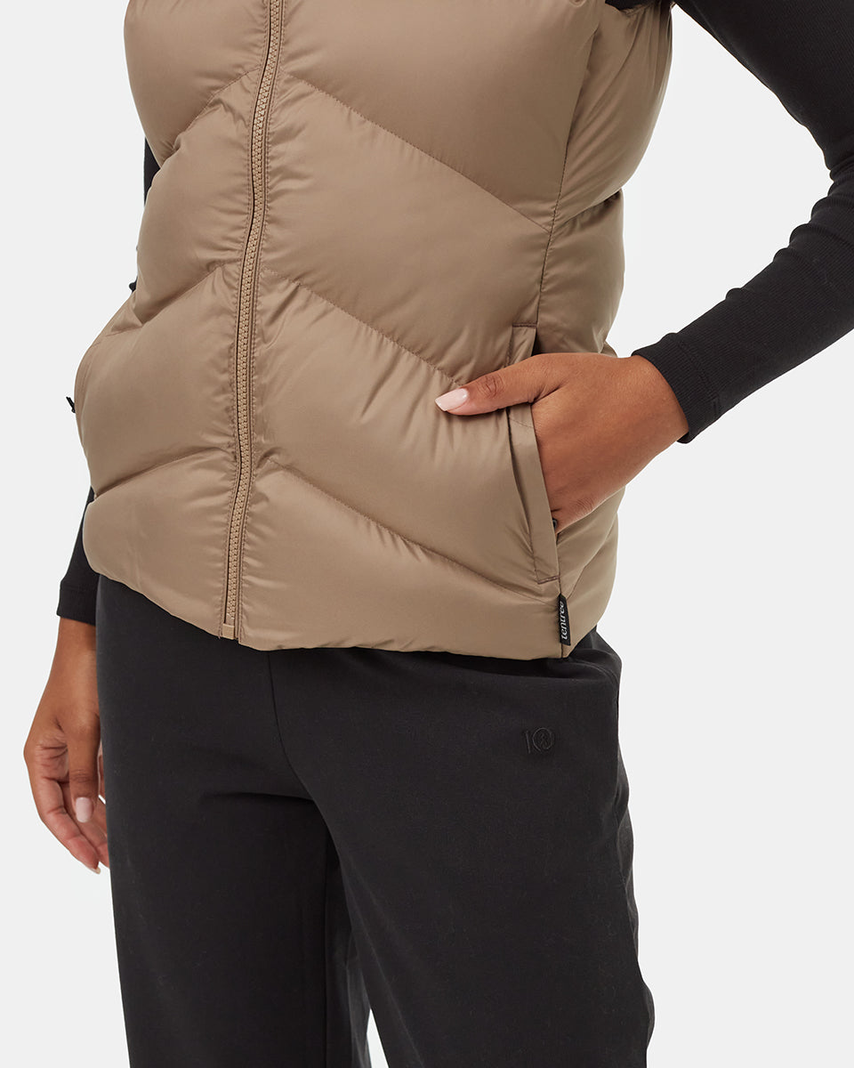 Tentree Women's Boulder Vest - Pine Bark