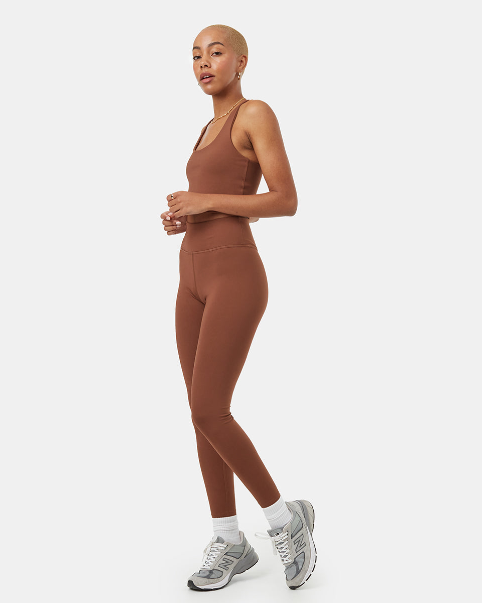 Tentree InMotion Longline Active Bra - Sepia