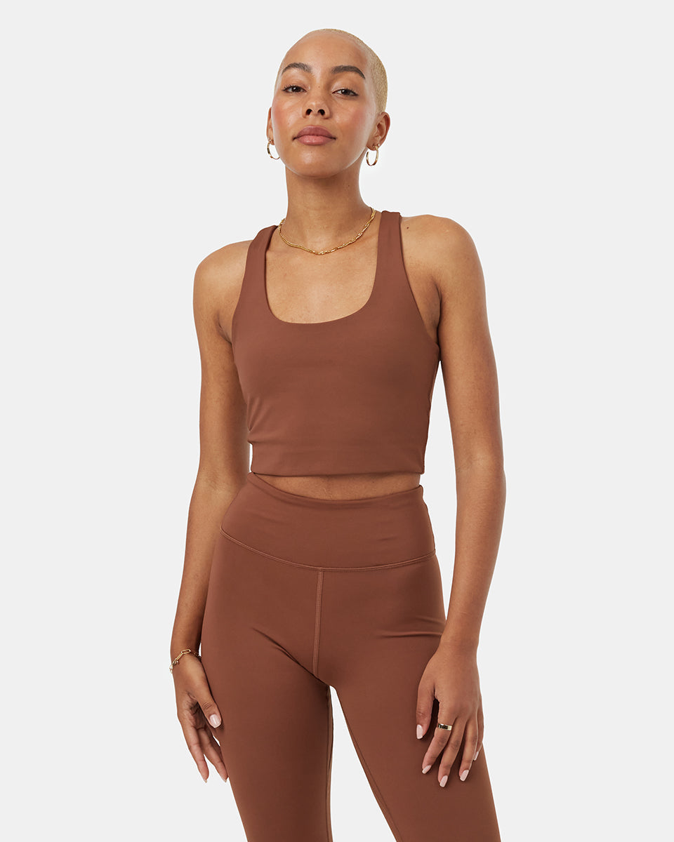 Tentree InMotion Longline Active Bra - Sepia