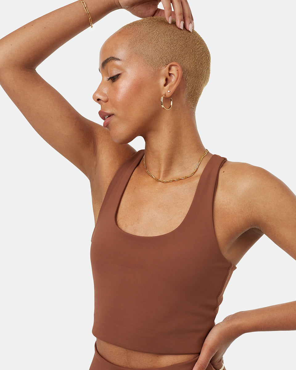 Tentree InMotion Longline Active Bra - Sepia
